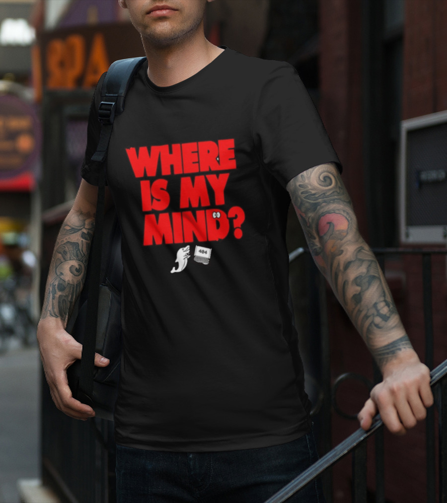 Where Is My Mind 404 Not Found Ghost Laptop T-Shirt