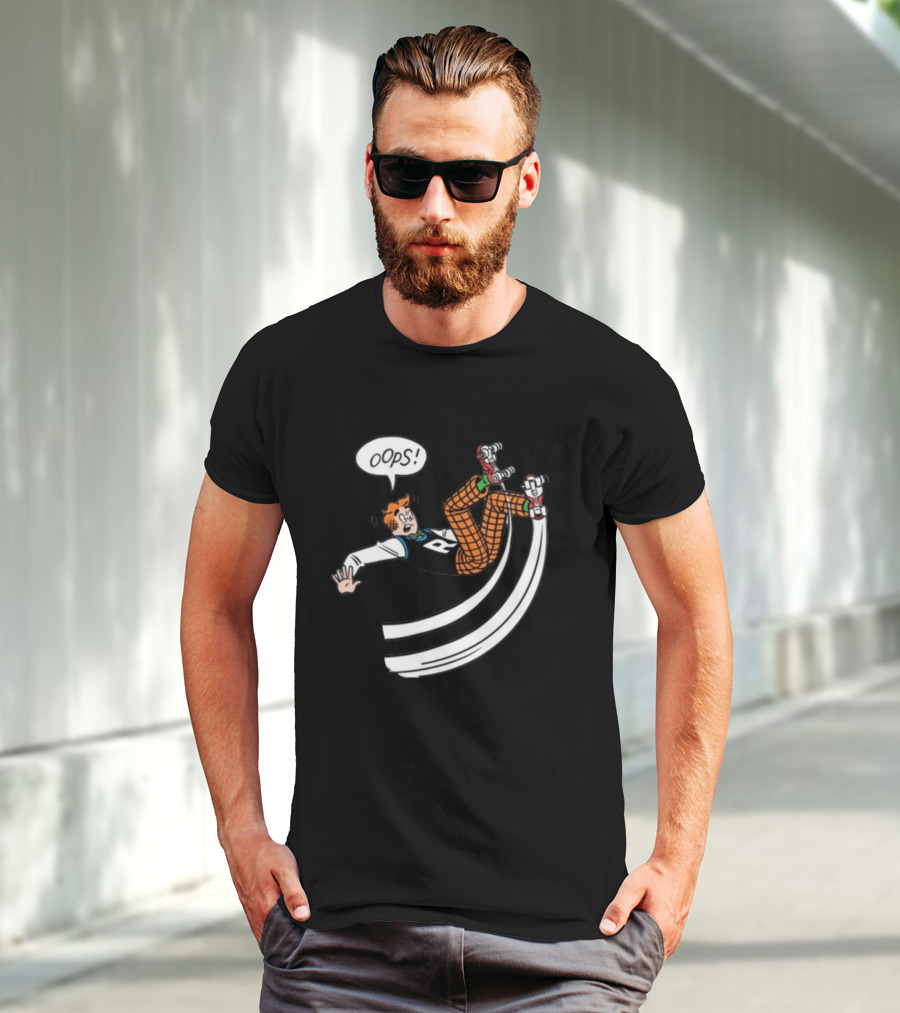 Archie Comics Roller Skating Oops Moment Comic Panel T-Shirt