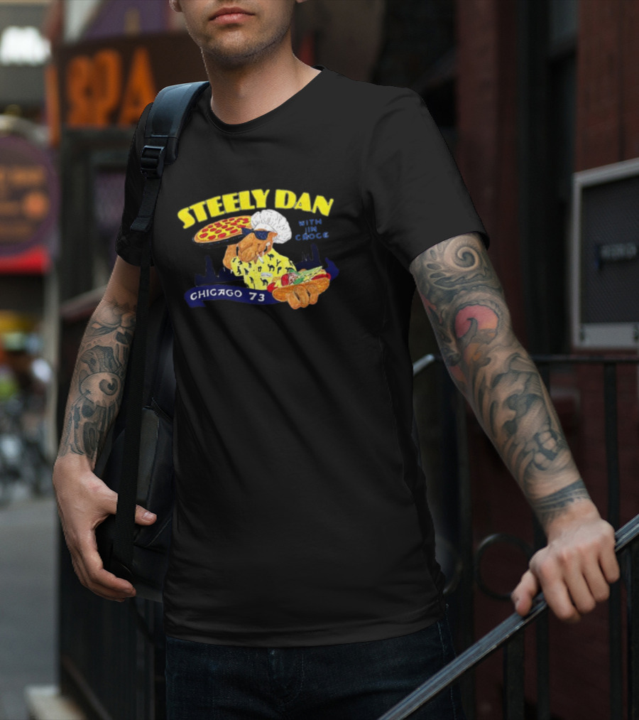 Steely Dan With Jim Croce Pizza Chef Chicago 73 T-Shirt