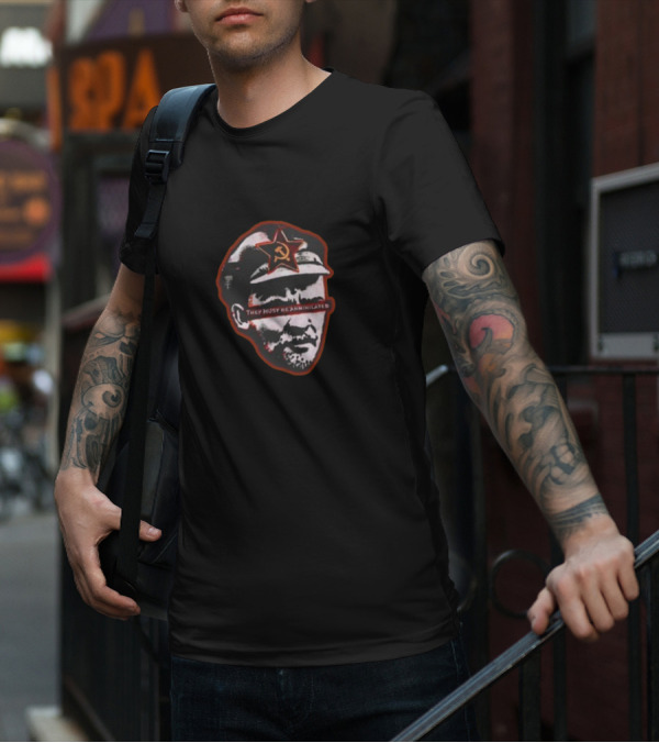They Must Be Annihilated Soviet Star Lenin Bust Unwokeart Zine T-Shirt