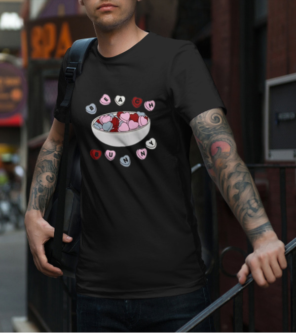 Beach Bunny Heart Candy Bowl T-Shirt