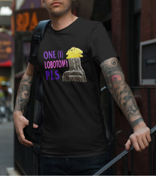 Jmcgg Pompompurin One 1 Lobotomy Pls Cute Character In Platform Boots T-Shirt