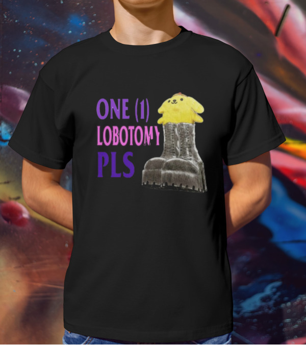 Jmcgg Pompompurin One 1 Lobotomy Pls Cute Character In Platform Boots T-Shirt