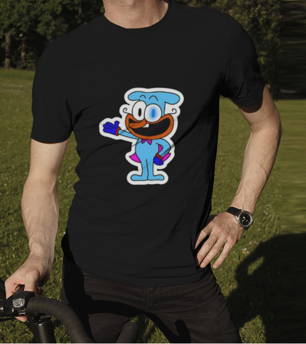Soomlarr The Doise Animated Character With Blue Outfit And Orange Face T-Shirt