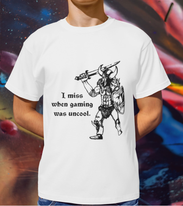 Hyperborean Heretic I Miss When Gaming Was Uncool Barbarian Warrior Vintage Nostalgia T-Shirt
