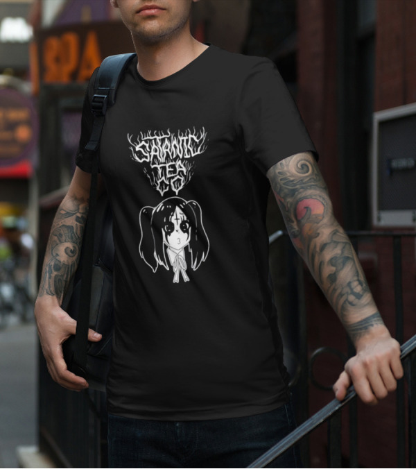 Satanic Tea Co Dead Steeper Manga Goth Girl T-Shirt