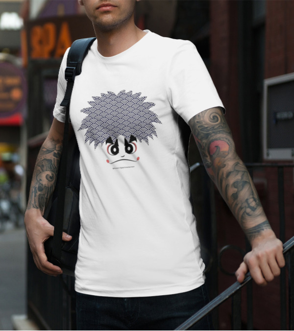 Kit Ellis Wearing Gare Goemon Konami Digital Entertainment Character Face T-Shirt
