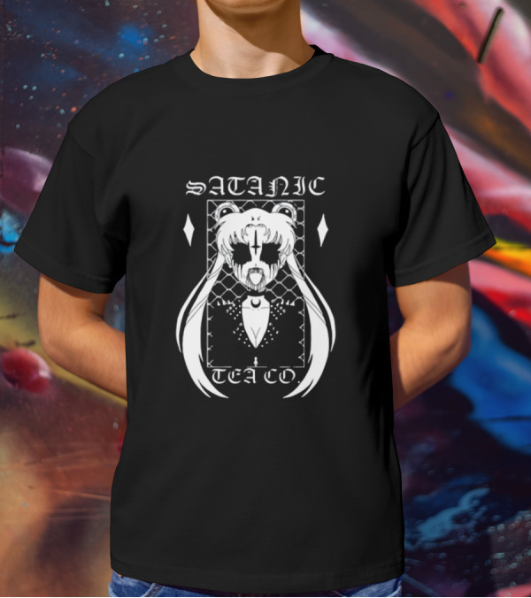 Satanic Tea Co Black Metal Sailor Moon T-Shirt