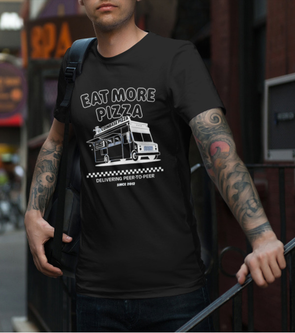 Eat More Pizza Coinbase Pizza Delivering Peer-to-Peer Since 2012 T-Shirt