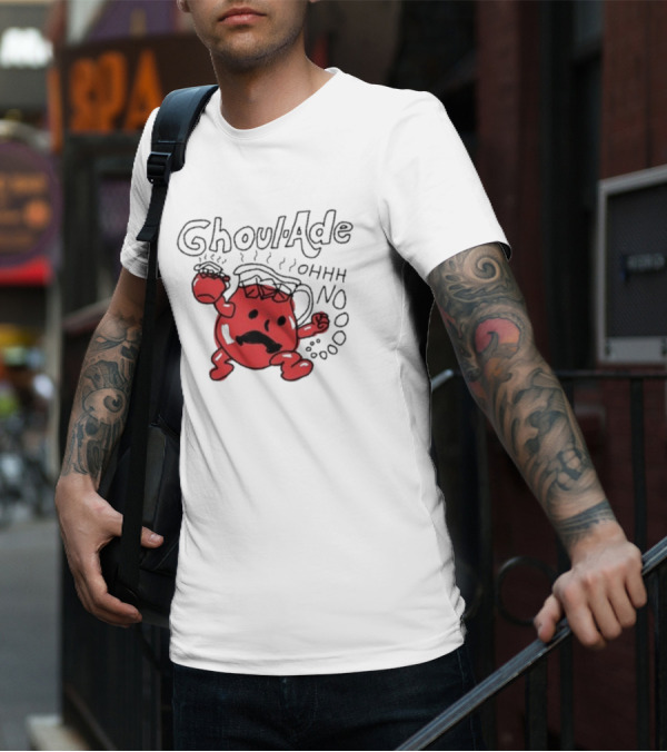 Ghoul-Ade Ohhh No Monster Juice Pitcher Panic Retro Scream T-Shirt