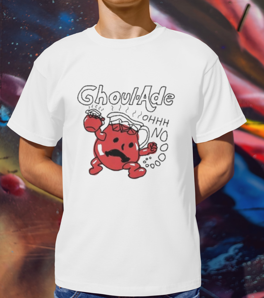 Ghoul-Ade Ohhh No Monster Juice Pitcher Panic Retro Scream T-Shirt