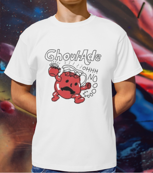 Ghoul-Ade Ohhh No Monster Juice Pitcher Panic Retro Scream T-Shirt