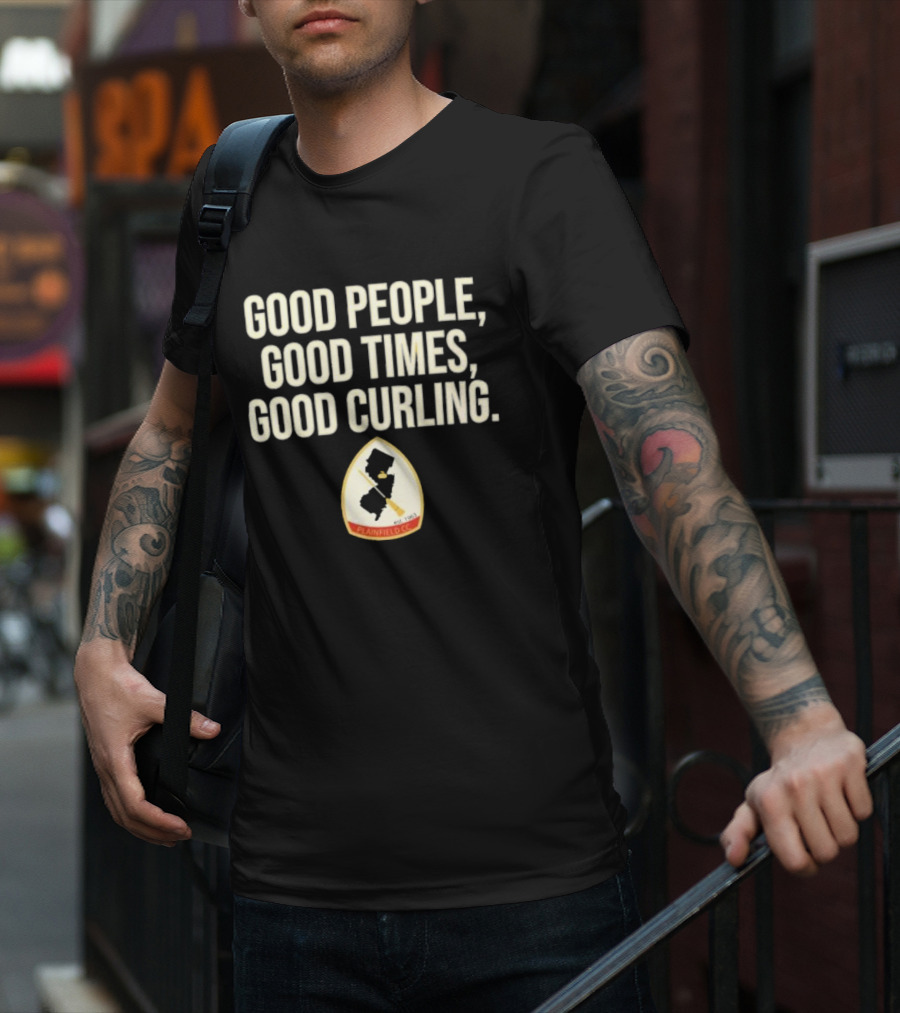 Good People Good Times Good Curling Plainfield CC Est 1963 T-Shirt