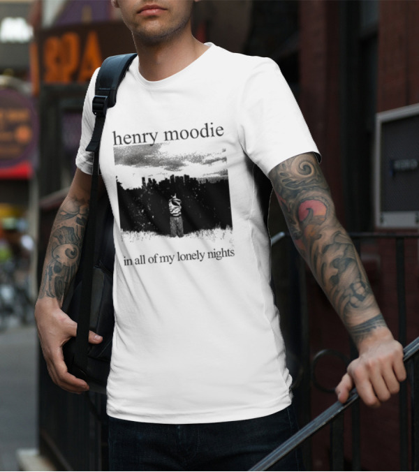 Henry Moodie In All Of My Lonely Nights Dark Skyline Scene T-Shirt