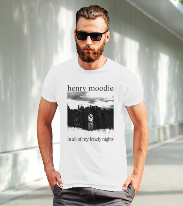 Henry Moodie In All Of My Lonely Nights Dark Skyline Scene T-Shirt