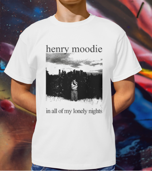 Henry Moodie In All Of My Lonely Nights Dark Skyline Scene T-Shirt