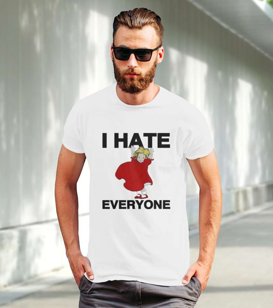 I Hate Everyone Baby Cute Red Dress Girl T-Shirt