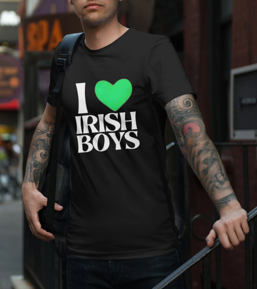 I Heart Irish Boys St. Patrick's Day Love T-Shirt