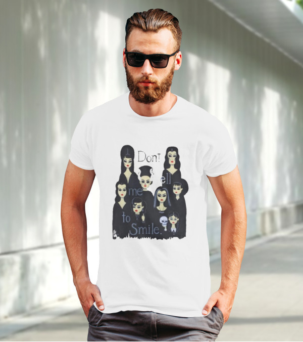 Celebrate World Goth Day El Gato Gomez’s Don’t Tell Me To Smile Group Of Gothic Women T-Shirt