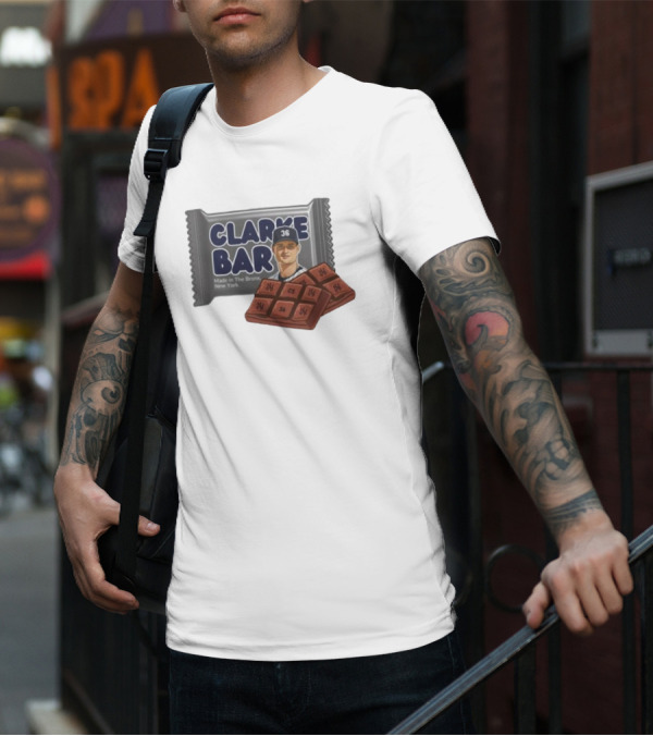 Clarke Bar Made In The Bronx New York Chocolate Baseball 36 Yankees CS T-Shirt