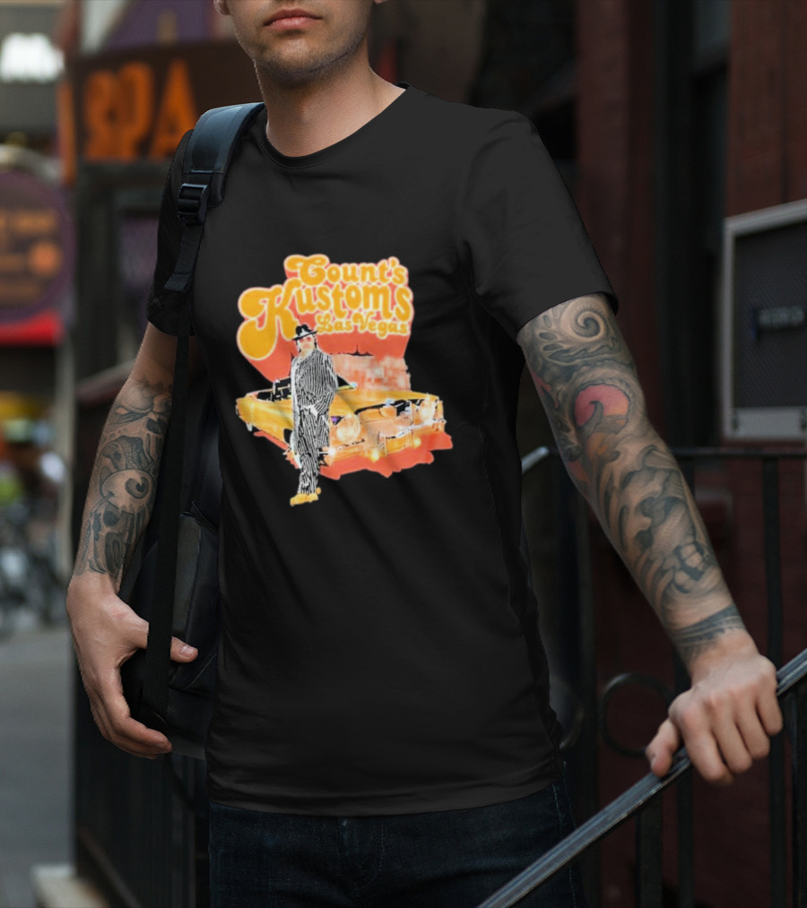 Count’s Kustoms Superfly Cadillac Eldorado Las Vegas Strip T-Shirt