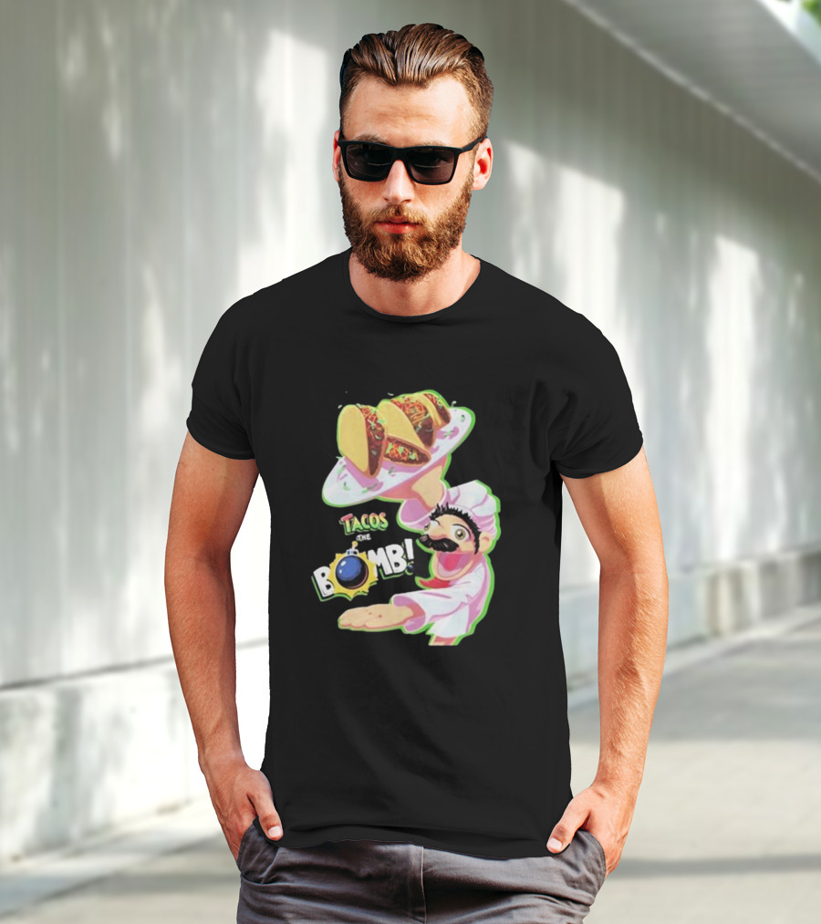 Curio Kujo Tacos Are The Bomb Chef With Bomb T-Shirt