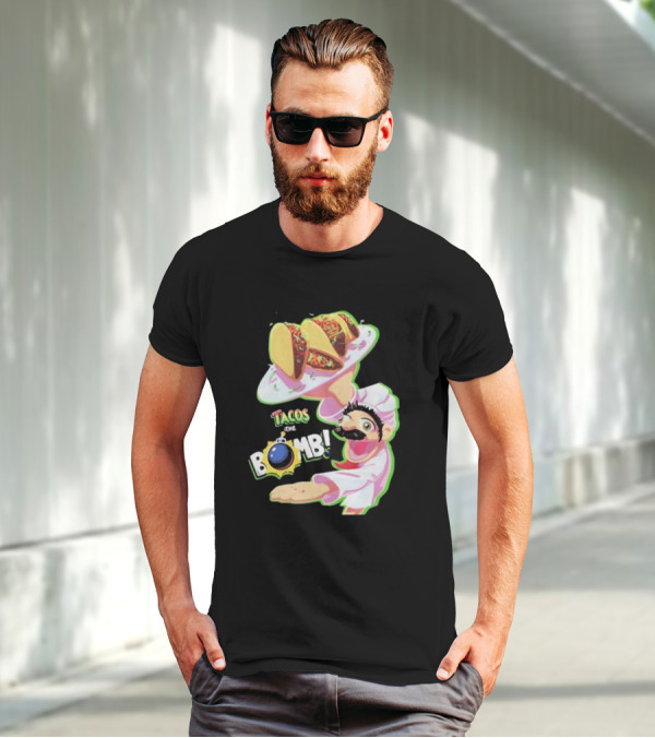Curio Kujo Tacos Are The Bomb Chef With Bomb T-Shirt