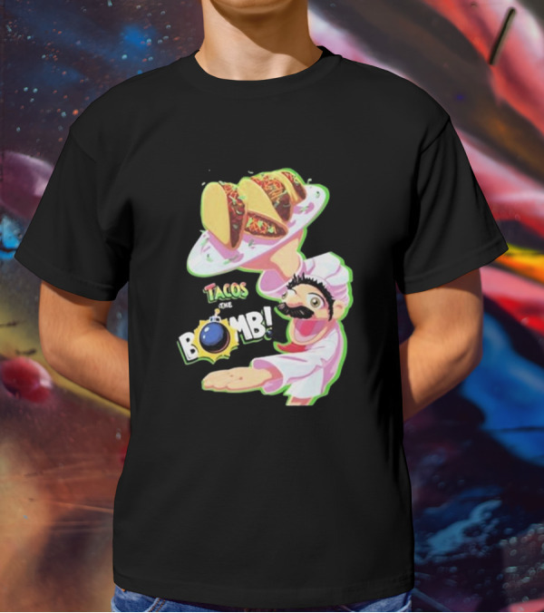 Curio Kujo Tacos Are The Bomb Chef With Bomb T-Shirt