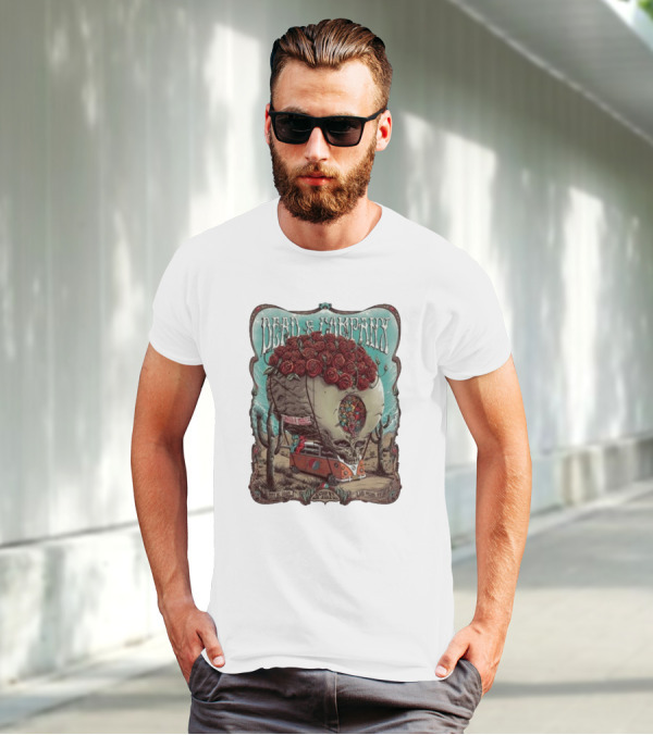 Dead And Company Skull Roses And VW Bus May 16 T-Shirt