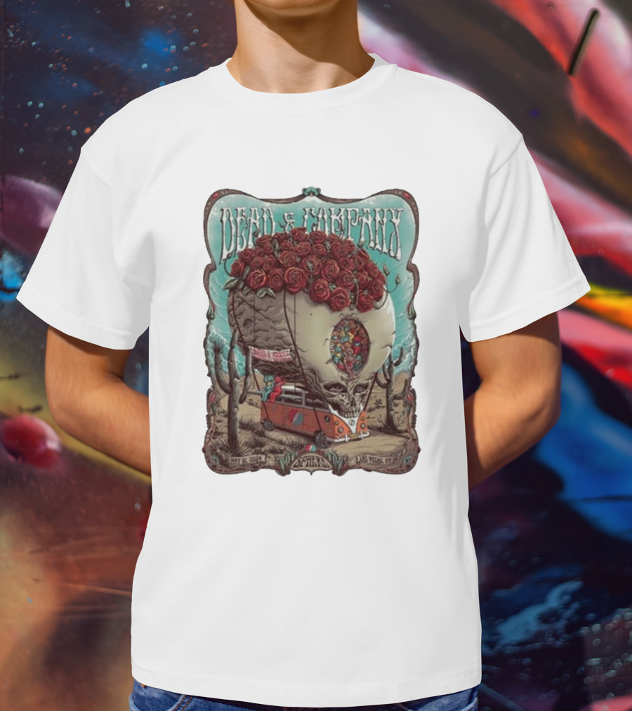 Dead And Company Skull Roses And VW Bus May 16 T-Shirt