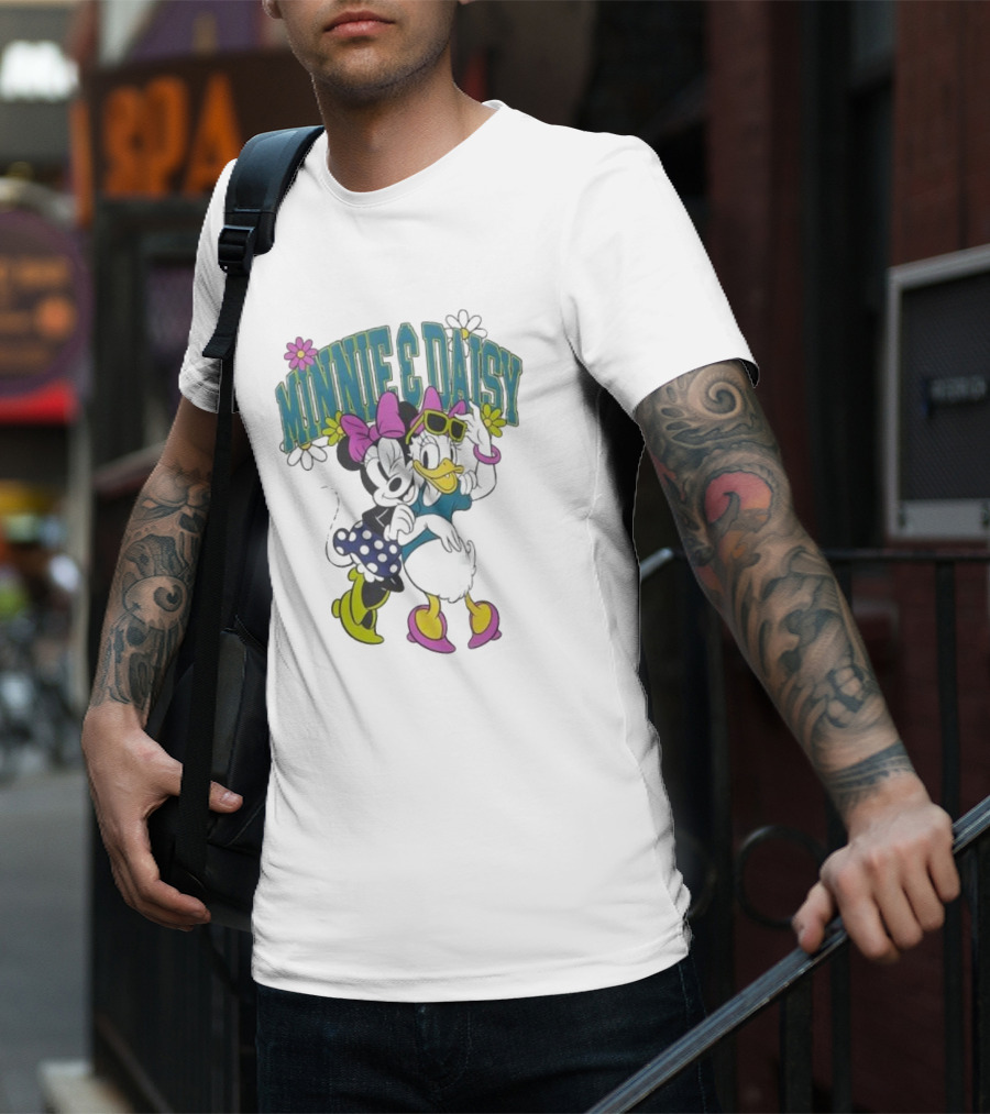 Disney Minnie And Daisy Youth Playful Friends T-Shirt