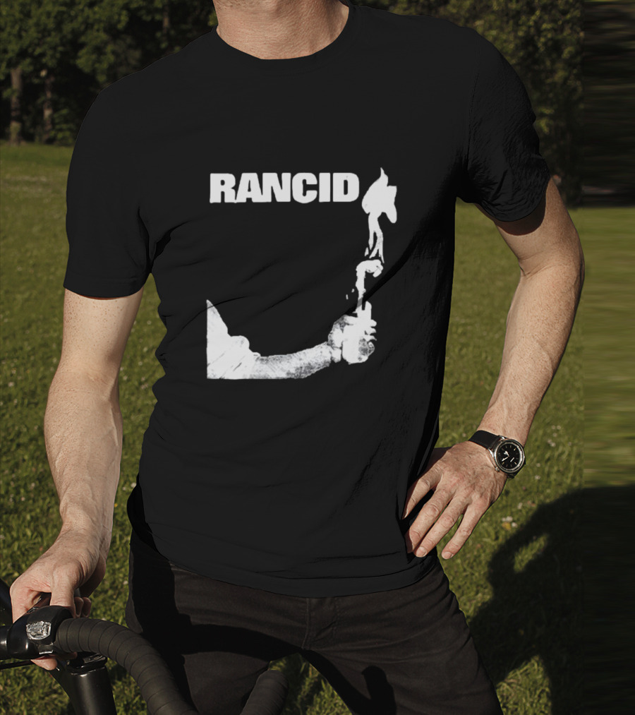 Rancid Band Logo Molotov Cocktail T-Shirt