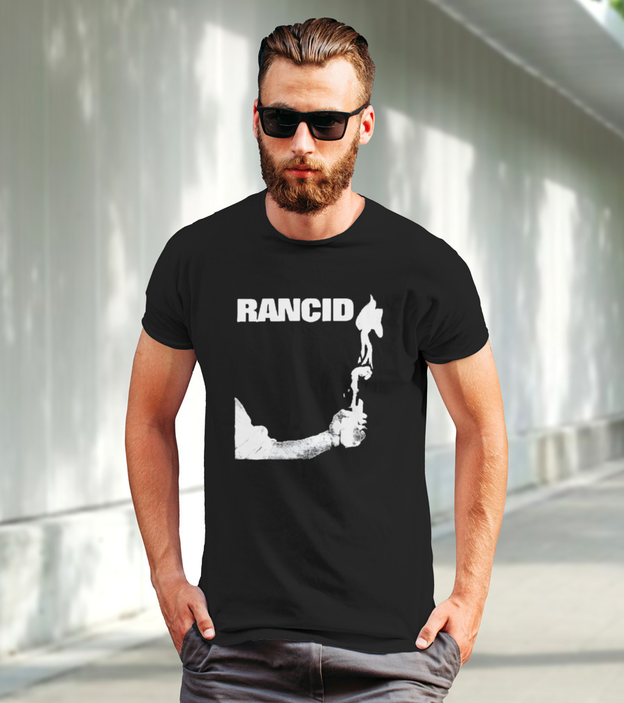 Rancid Band Logo Molotov Cocktail T-Shirt