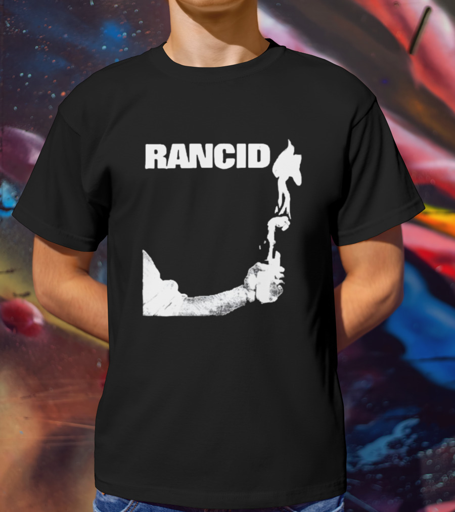 Rancid Band Logo Molotov Cocktail T-Shirt