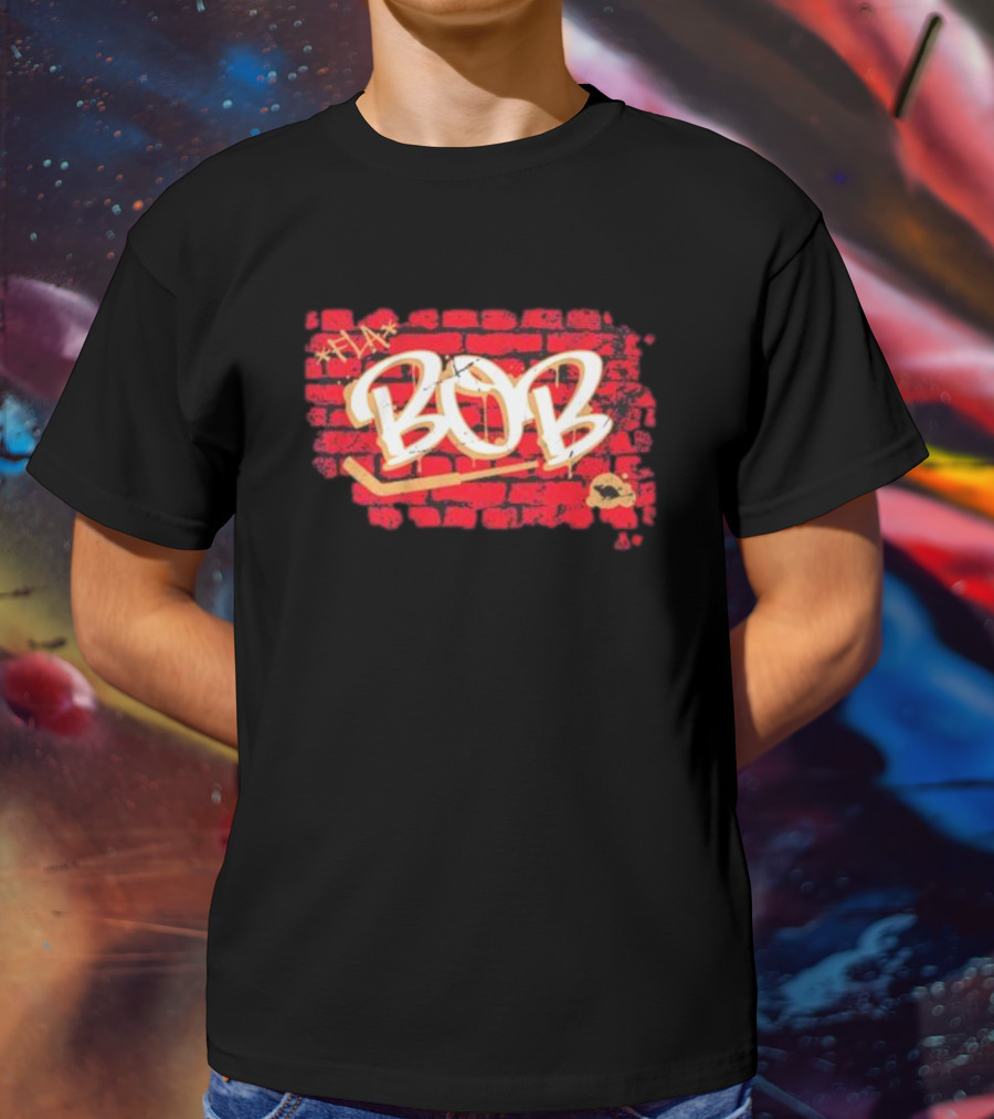 Sergei Bobrovsky Bob Brick Wall Hockey Stick Mask T-Shirt