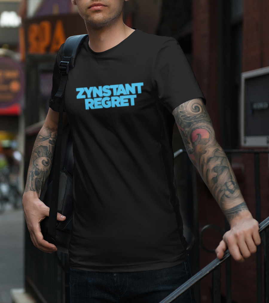 Zynstant Regret Bold Minimalist Humor T-Shirt