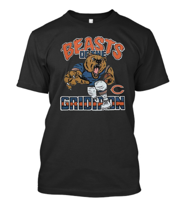 Chicago Bears Beasts Of The Gridiron Football Crossover T-Shirt