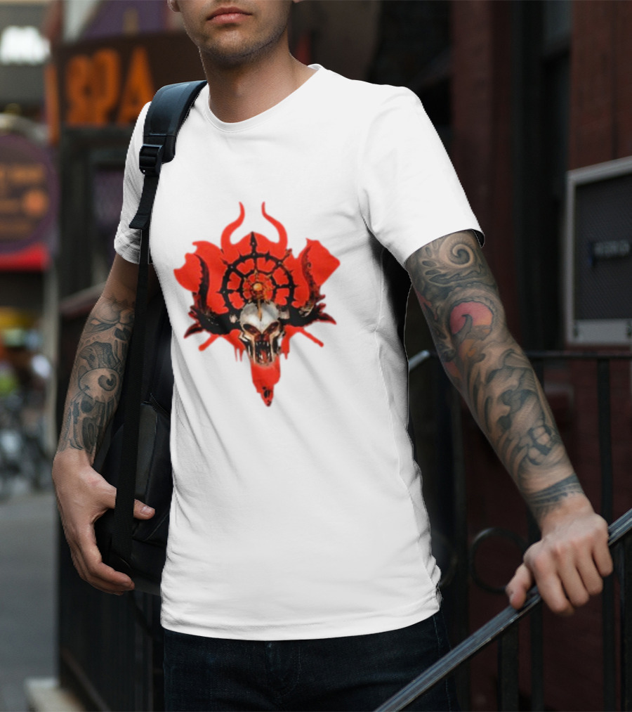 Slaves To Darkness Ravagers Skull And Chaos T-Shirt