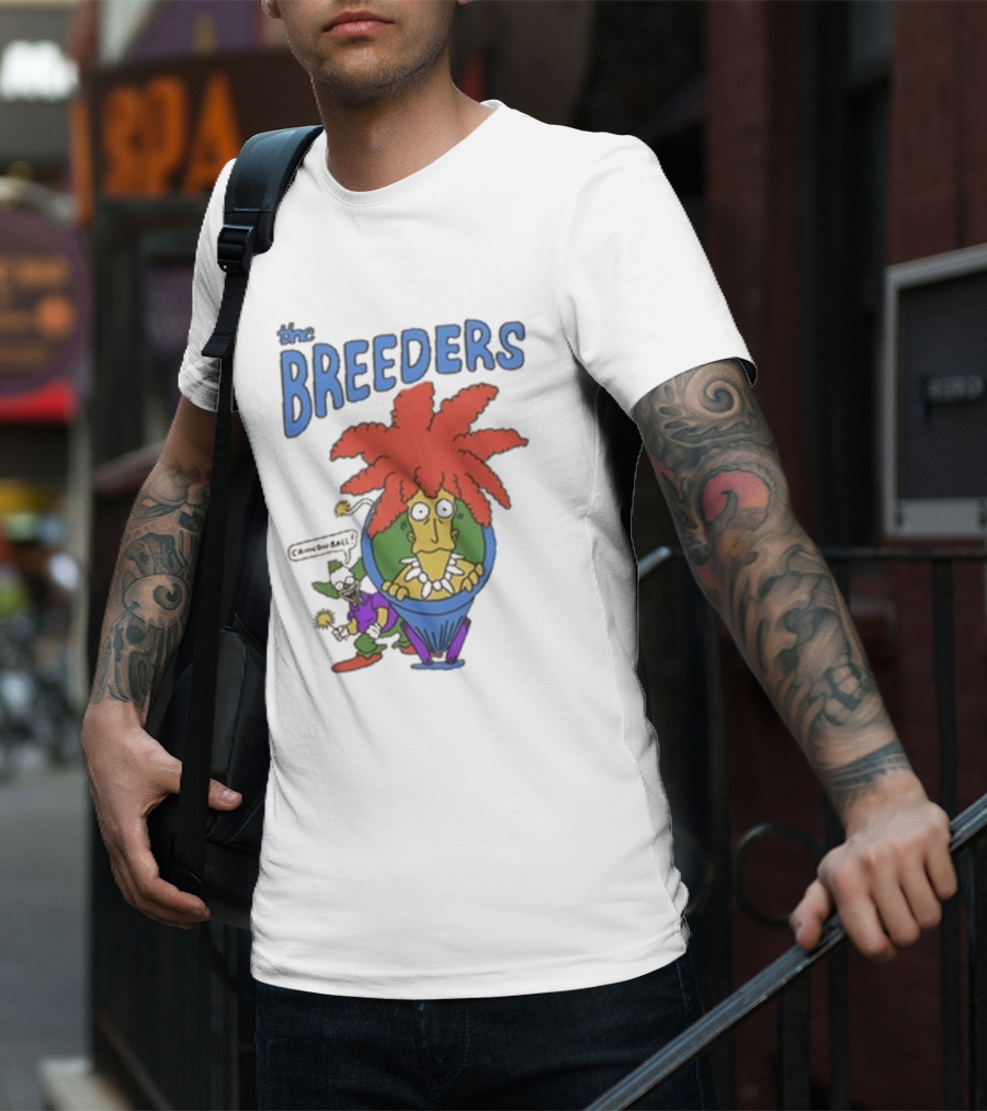 The Breeders I'm The Last Splash Cartoon Character With Red Hair In Vase T-Shirt