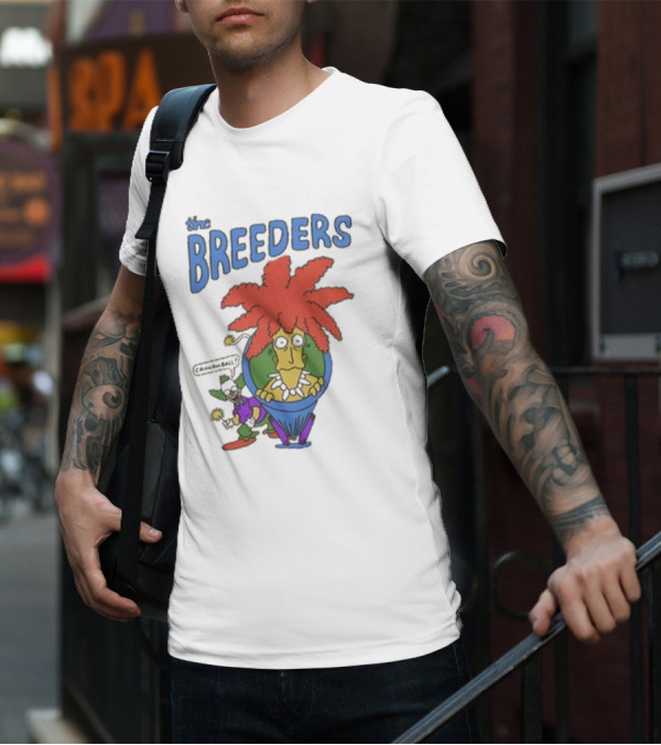 The Breeders I'm The Last Splash Cartoon Character With Red Hair In Vase T-Shirt
