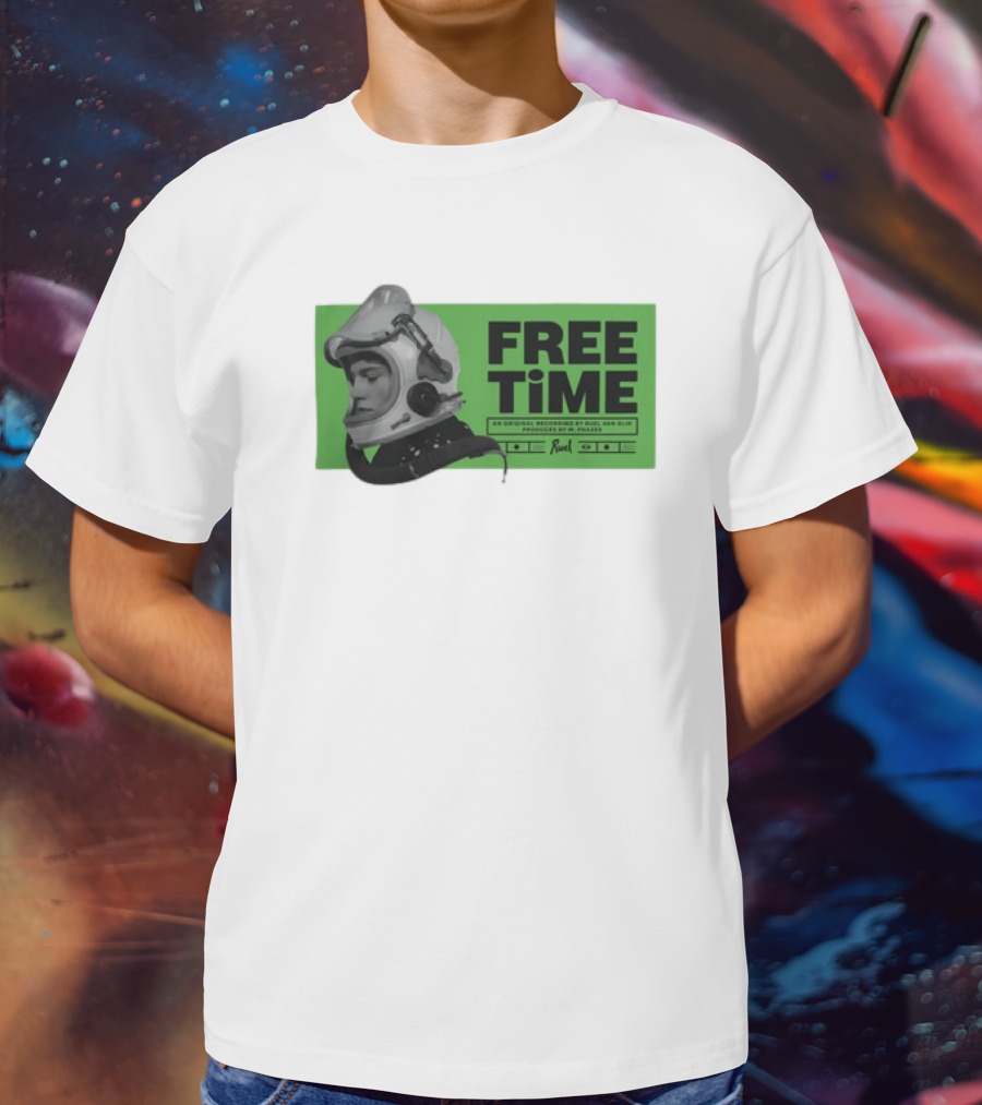 FREE TIME Official Recordings Ruel Merchandise Astronaut Helmet T-Shirt