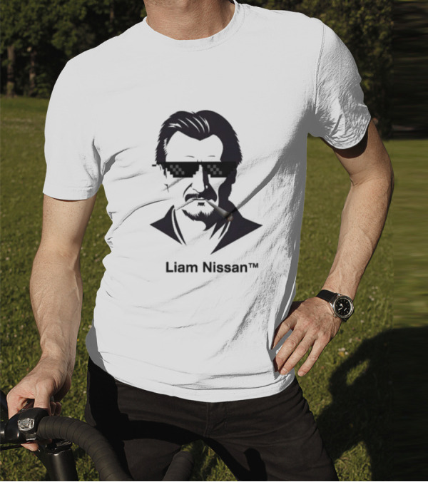 Liam Nissan Smoking Thug Life Sunglasses Mockup T-Shirt
