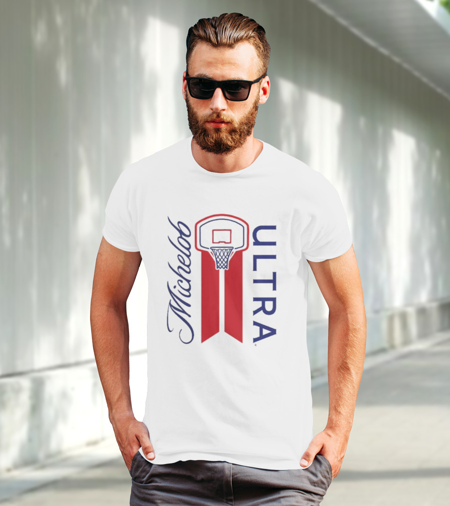Michelob Ultra Basketball Hoop T-Shirt