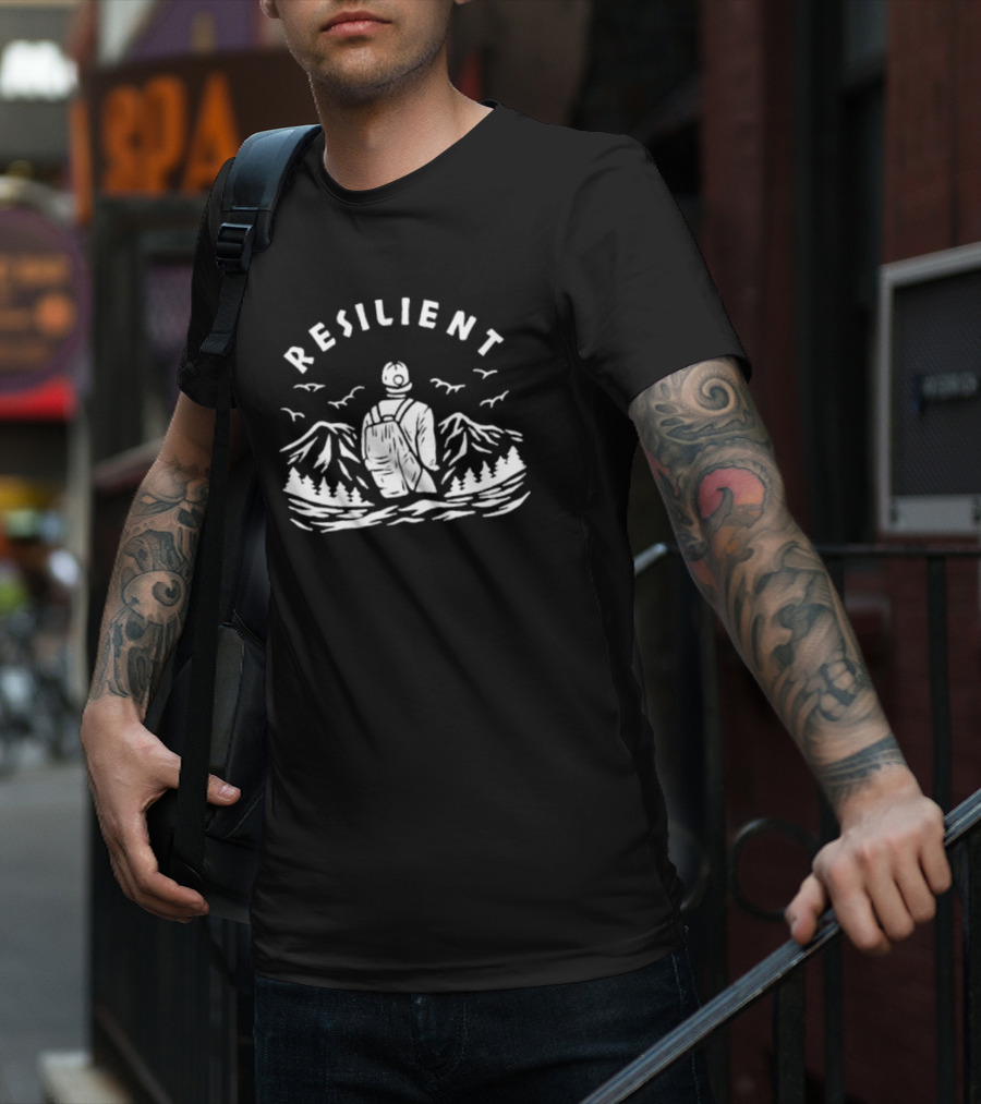 Resilient Adventure Hiking Nature Mountains Explorer T-Shirt