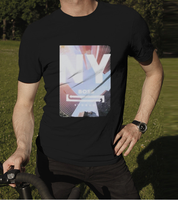 NY Boss Stereo Skyscraper Cityscape T-Shirt