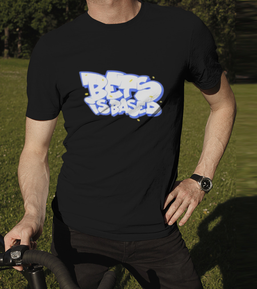 Bets Is Based Graffiti Style Text With Yellow Highlights T-Shirt