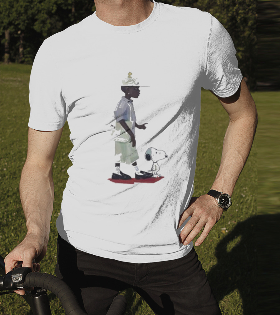 Black Woman With Snoopy Peanuts T-Shirt