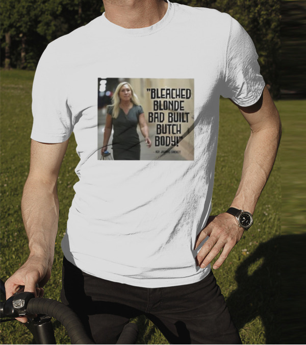 Bleached Blonde Bad Built Butch Body ACP Jamming Crockett T-Shirt