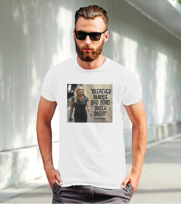 Bleached Blonde Bad Built Butch Body ACP Jamming Crockett T-Shirt