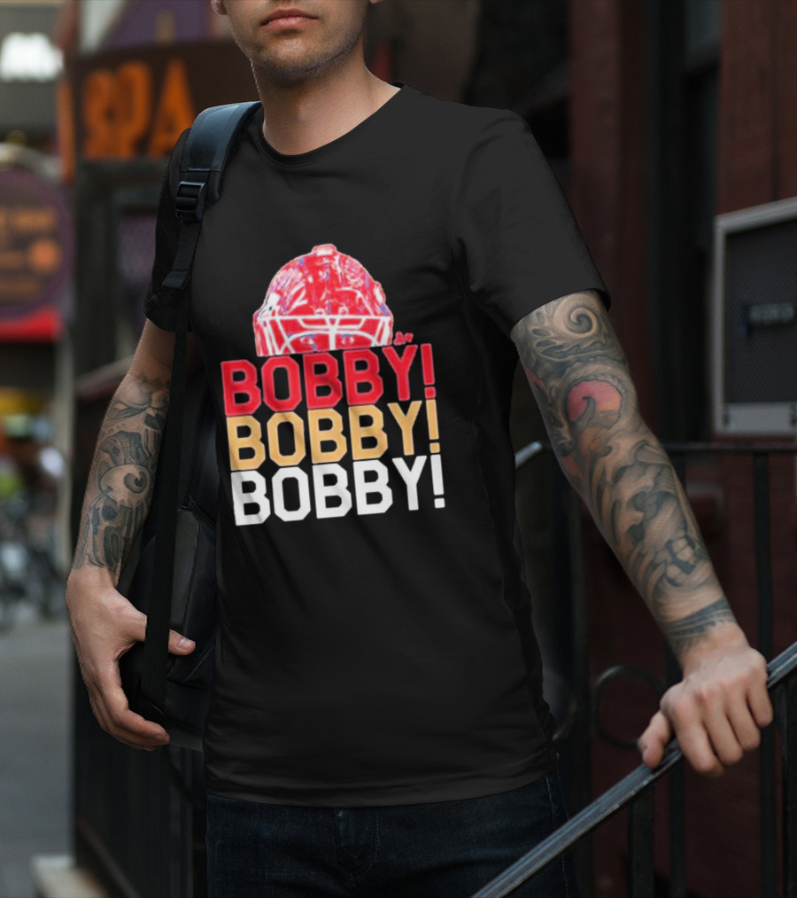 Bobby Chant Bobby Bobby Sergei Bobrovsky Hockey Helmet T-Shirt